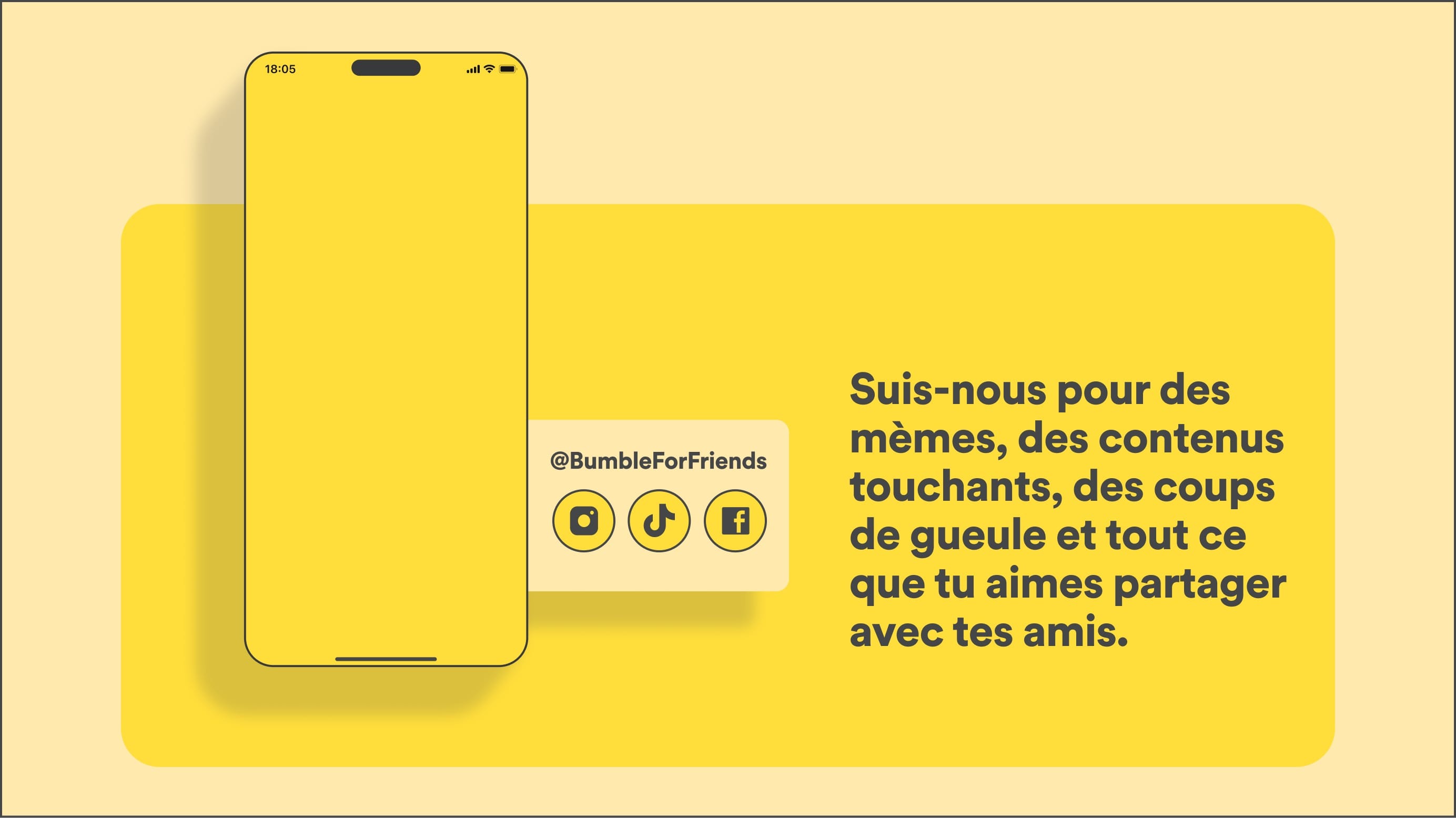 Suis-nous pour des mèmes, des contenus touchants, des coups de gueule et tout ce que tu aimes partager avec tes amis.